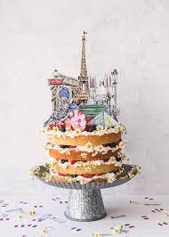 Come to any of our locations to order a custom cake. Paris Cake Topper And Confetti The House That Lars Built