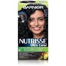 It gives hair blue black / shades, visible especially in the sunlight. Garnier Nutrisse Permanent Haircolor Jet Blue Black 2 6oz Rite Aid