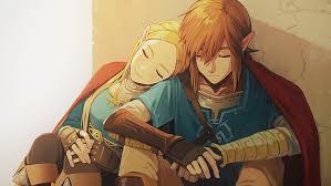 Link must defeat evil at every turn in his perilous quest to help princess moreless about the legend of zelda. Hd Wallpaper Man And Woman Animated Illustration The Legend Of Zelda Breath Of The Wild Wallpaper Flare