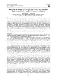 Pdf Internalized Stigma Of Mental Illness Among Schizophrenic Patients And Their Families Comparative Study