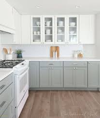 Awesome Gray Bottom Cabinets White Top Cabinets Diy Kitchen Renovation Kitchen Cabinet Design Kitchen Renovation