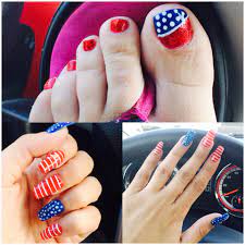 4th Of July Coffin Shape Nails Red White And Blue Nails Coffin Shape Nails Acrylic Nails Coffin Pink 4th Of July Nails