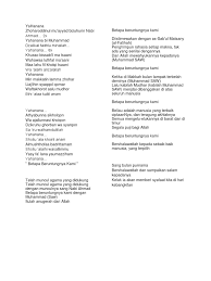 Lirik Lagu Ya Hanana