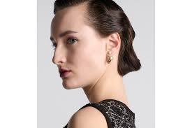 D Tribales Earrings Luxury fine jewelry designer brand logo Copper K Gold  Plated earrings designer for women