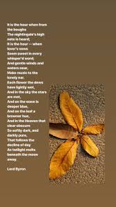 It Is The Hour Lord Byron Poems Poemoftheday Lordbyron Reading Poem A Day Lord Byron Poems