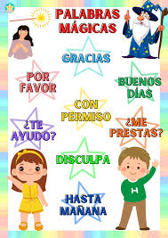 Cartel de palabras mágicas ? ?