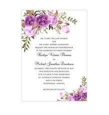 This Beautiful Shades Of Purple Lavender And Lilac Floral Wat Wedding Invitations Printable Templates Purple Wedding Invitations Printable Wedding Invitations