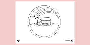 Free printable noah's ark coloring pages. Free Noah S Ark Colouring Page With Rainbow Colouring Ks1