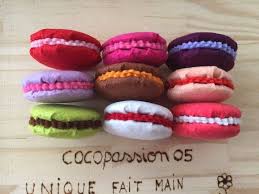 Lot De 9 Macaron En Feutrine Decoration Cuisine