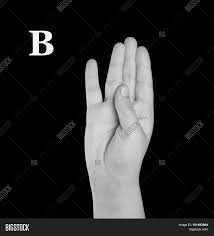 Kids can practice and learn the alphabet using sign language with these sign language coloring pages. Letter B Finger Image Photo Free Trial Bigstock