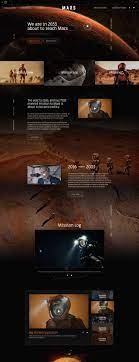 Mars National Geographic Web Development Design Mars National Geographic Fun Website Design