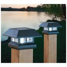 4 out of 5 stars. Solar Deck Lights Led Outdoor Garden Decorative Wall Mount Fence Post Lighting Novocom Top