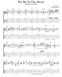 Fly ludovico einaudi sheet music. Fly Me To The Moon By Bart Howard For Fingerstyle Guitar Solo