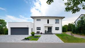 Haus Engelhardt Fertighaus Weiss Stadtvilla Fassade Haus Haus