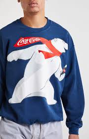 They've periodically used a mother bear and cubs in seasonal advertising for decades to follow. Coca Cola By Pacsun Polar Bear Crew Neck Sweatshirt Pacsun