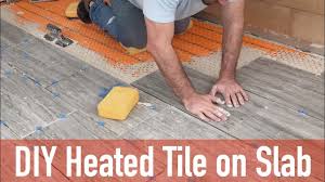 Includes information about educating yourself, finding a qualified installer, understanding how radiant heat systems work, and getting the right system for your needs. Diy Heated Tile Floor On Slab Youtube