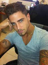 Blue eyes and brown hair. Blue Eyes Brown Hair And Handsome Image 2106970 On Favim Com