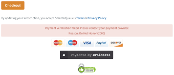 The buyer hasn't been discovered. How To Resolve Payment Issues Smarterqueue Help Center