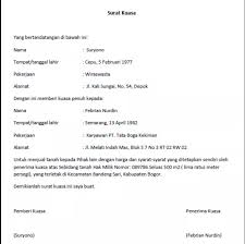 Fungsi materai pada surat perjanjian. Contoh Surat Kuasa Beli Tanah Contoh Surat Terbaru