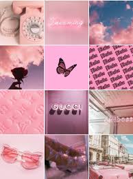 Boujee Aesthetic Wall Collage Kit Pink In 2020 Aesthetic Iphone Wallpaper Wall Collage Iphone Wallpaper Tumblr Aesthetic