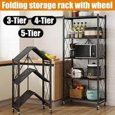 Maybe you would like to learn more about one of these? Buy 3 4 5 Layer Folding Storage Rack With Wheel Movable For Living Room Bedroom Kitchen Home Space Saving Organizer At Affordable Prices Free Shipping Real Reviews With Photos Joom
