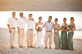 Sage Green Bridesmaid Dress Color Groomsmen Attire Beach Wedding Beach Wedding Groomsmen Wedding Groomsmen Attire