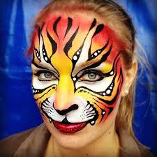 Amadazzle Arts Christina Kerr Davidson Tiger Roar Katze Schminken Gesicht Schminken Und Schminkgesichter