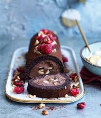 Frozen Buche De Noel Recipe Recipe Christmas Food Desserts Desserts Frozen Desserts