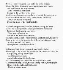 Fern Hill I Dylan Thomas Fern Hill Dylan Thomas Poems Inspirational Words