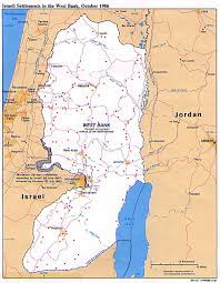 Roads, highways, streets and buildings. Maps Of Political Map Of Israeli Settlements In The West Bank Mapa Owje Com