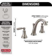 Trim kit only, must order multichoice universal valve separately to complete the unit. Delta 3532lf Mpu Woodhurst 6 Two Handle Widespread Bathroom Sink Faucet