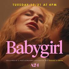 Nicole Kidman will join us in person for a post-screening discussion  following her new film BABYGIRL