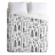 Black and white anchor bedding. Twin Twin Xl Heather Dutton Winter Wonderland White Duvet Cover Set Black White Deny Designs Target