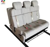 Custom Luxury VIP Aero Leather Waterproof Bench Sofa Bed 300 PU for  Multivan T5 V Class Modified Car Seats for Camper Van