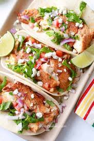 Mix together the honey, chipotle peppers and adobo sauce, 1 tablespoon of the olive oil and juice and zest of 1 lime in a small bowl to make a glaze. Easy Fish Tacos Tilapia Recipes Easy Easy Fish Tacos Recipes