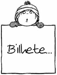 Resultado de imagem para bilhete