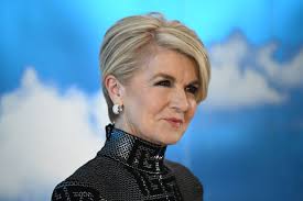 Julie Bishop dressed for revenge at David Jones' fashion launch
