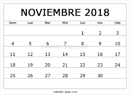 November 2018 Calendar Spanish Calendar November Spanish Printable Calendar Pages Calendar Pages August Calendar