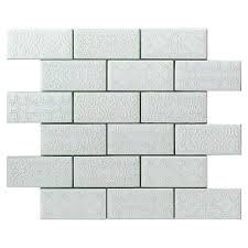 Free glass craft patterns in a variety of styles and specialties, from spectrum glass. Vintage White Floral Glass Mosaic Tile L 300mm W 350mm Diy At B Q