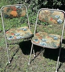 Samsonite Art Nouveau Folding Chairs 2 Vtg Metal Retro Deco Tempo 1674 Art Nouveau Antiques Antique Chairs Chair
