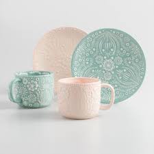 Blush And Icy Blue Jolly Hearts Mug And Plate Collection