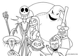 Each printable highlights a word that starts. Free Printable Nightmare Before Christmas Coloring Pages For Kids