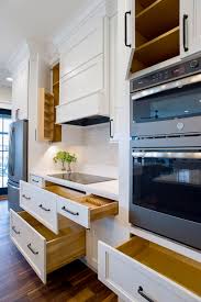 Base double oven cabinet in gray. Historic Inspiration Showplace Cabinetry