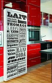 Stickers Frigo La Liste De Courses Koelkast Interieur Stickers