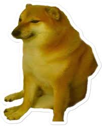 Video is return of the doge by zimonitrome. Amazon Com Jac Merch Products Cheemsburbger Cheems Doge Meme Sticker Jac Merch Products Home Kitchen