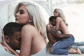 Topless Kylie Jenner straddles birthday boy Tyga in racy snaps as she  declares rapper is 