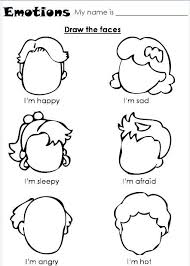 Anger Management Worksheets Kindergarten Coloring Pages Teach Feelings Emotions