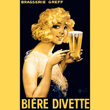 Biere Divette Marcellin Auzolle Beer Poster Vintage Beer Beer Advertisement