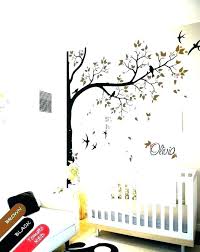 Scenic Family Tree Wall Mural Stencils Kids Room Curtains