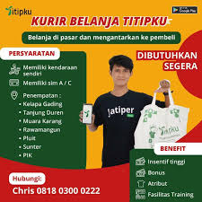 Spesialisasi pekerjaan accounting/finance / banking/financial. Lowongan Kerja Kurir Belanja Di Titipku Pt Terang Bagi Bangsa Jakartakerja